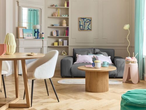 canapé Lisa Design Garance 2 places en velours côtelé (Gris) - CoteCanape.fr