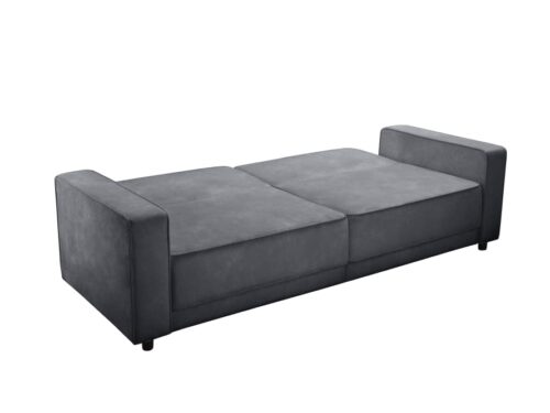 canapé-lit 3 places Dorel Home (Gris) : suspension ondulée, réglage manuel et certification FSC - vue détaillée