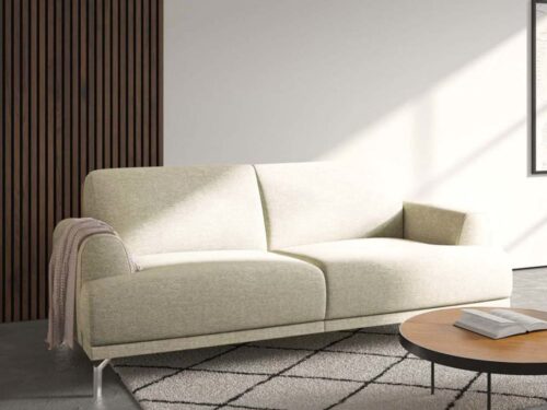 canapé Mesonica PUZO (beige) : style polyvalent et confort profond - CoteCanape.fr