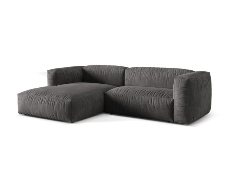 Test du canapé Micadoni Home en velours gris : beau, costaud, confortable
