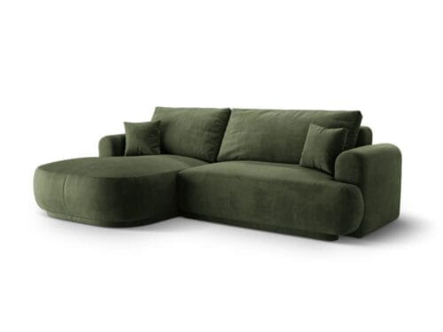 Canapé Micadoni Home en velours vert : épais, élégant et endurant