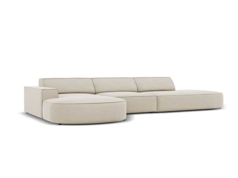 Test du canapé Micadoni Home : velours synthétique beige, doux… et costaud