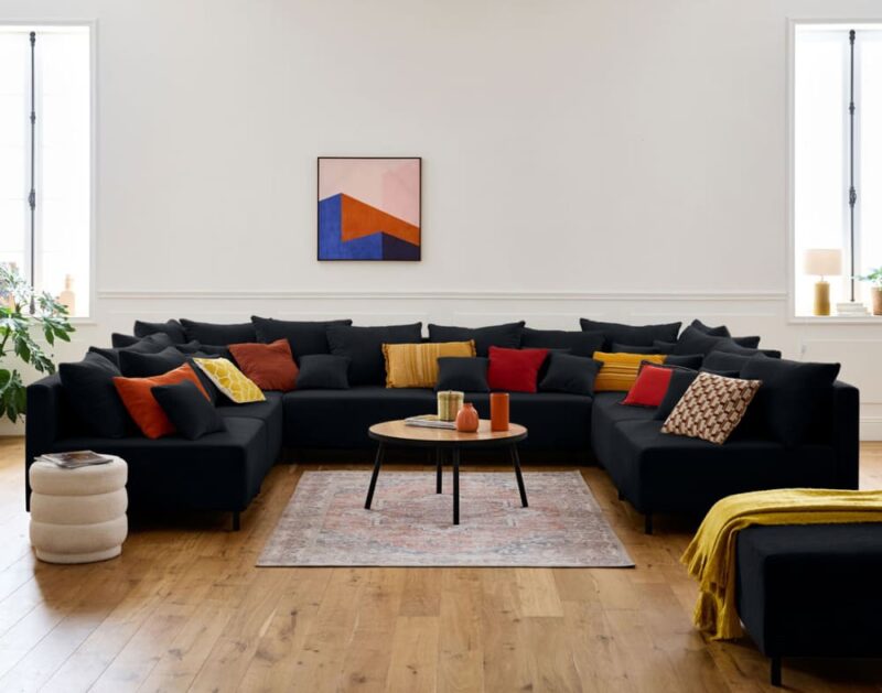 Test du canapé modulable en U Lisa Design Edinburg (8 places) en velours côtelé