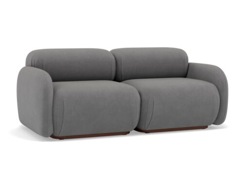 canapé modulable Penelope 2 places – Lisa Design - vue détaillée