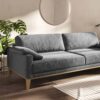 canapé MUSSO de Mesonica : design harmonieux et détente en gris - vue détaillée