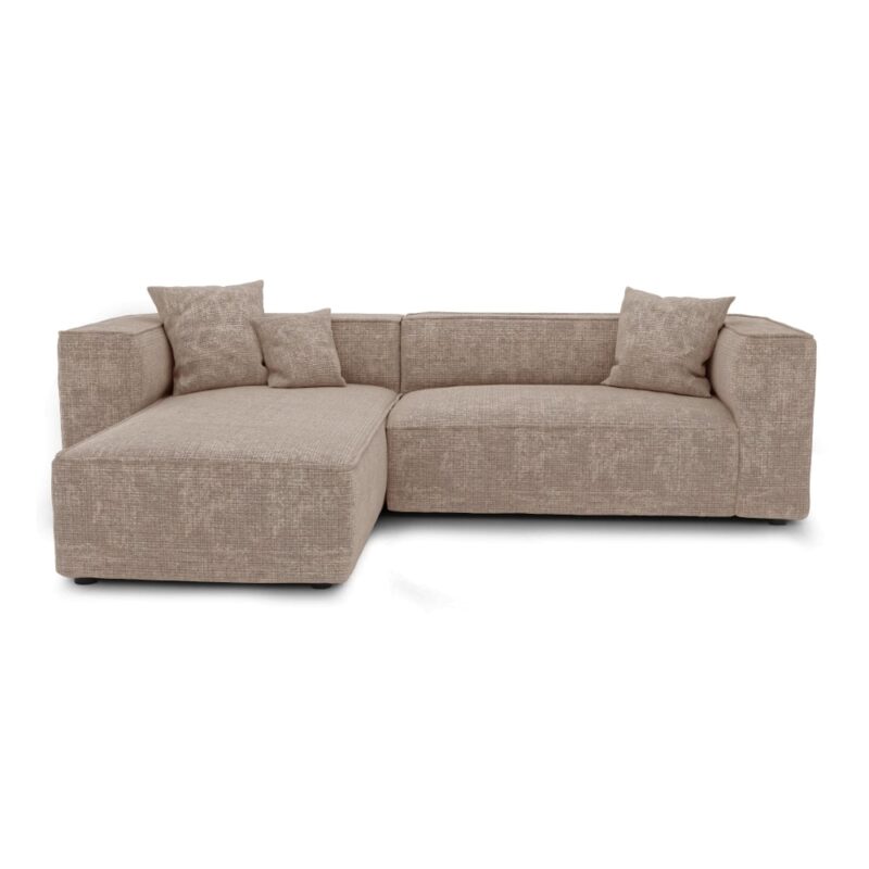 canapé NAOMI Premium Interiors : douceur moderne en beige - vue détaillée