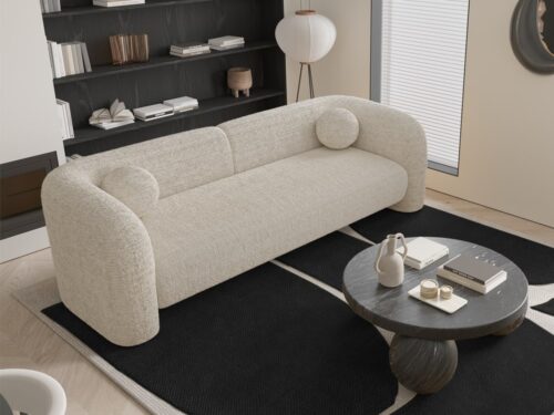 canapé Nola de SIA Home : douceur, coussins boules et style - CoteCanape.fr