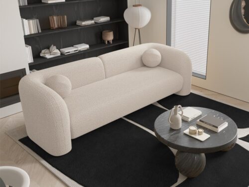 canapé Nola SIA Home : modernité douce et coussins boules - CoteCanape.fr