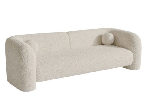 canapé Nola SIA Home : modernité douce et coussins boules - vue détaillée