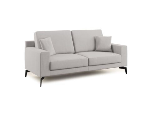 Test du canapé PRESTIGE Divani.Store : microfibre imperméable, pieds acier 17 cm