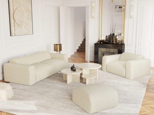 canapé SIA Home 205 cm – Élégance intemporelle, confort tonique - CoteCanape.fr