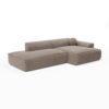 Test du canapé SIA Home en velours taupe (260 x 155 cm)