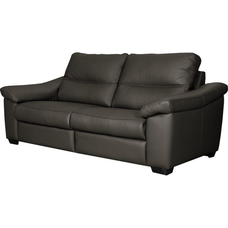 Test du canapé Venesetti en cuir italien gris : avis complet