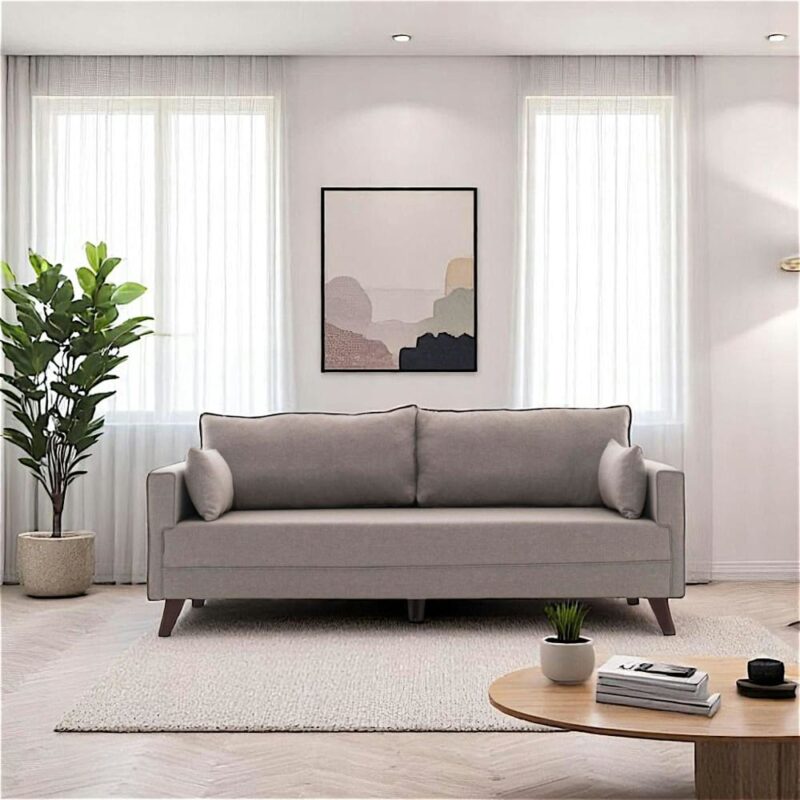 Test du Canapé‑lit cappuccino SPLIT (dos droit) – Pier Import