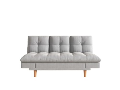 Concept Usine Kalmar – Canapé convertible et modulable 3 places en tissu gris clair - CoteCanape.fr