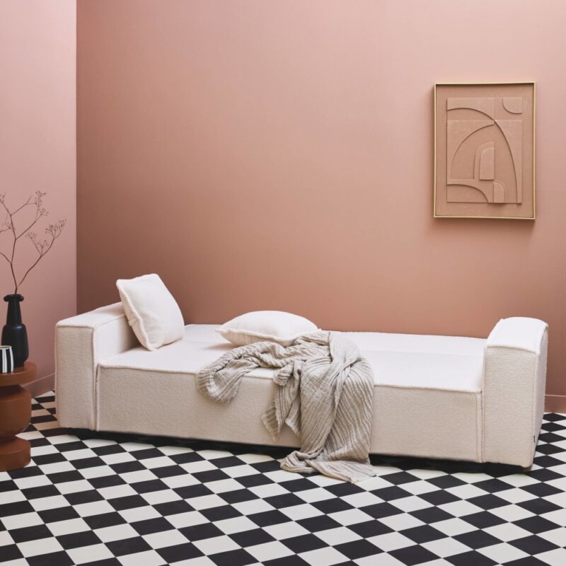 Test du sweeek FEEL : le canapé 3 places bouclette qui sait tout faire