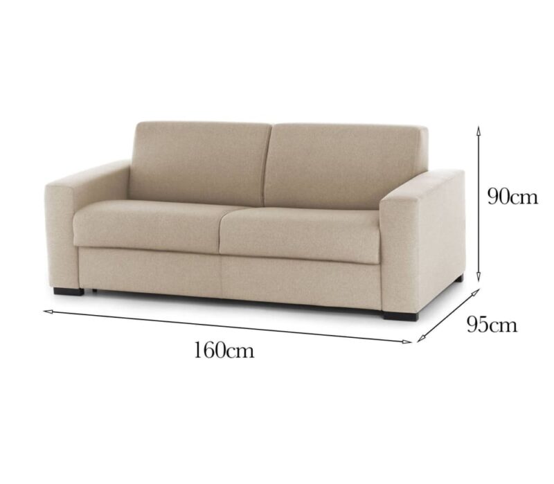 Test du Talamo Italia – Canapé fixe 2 places Beige (160 cm)