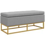 Test Homcom banquette capitonnée avec coffre, chic, pratique, assumée Test Homcom banquette capitonnée avec coffre, chic, pratique, assumée