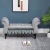 Test Homcom – Banquette design capitonnée en velours gris : chic et futée