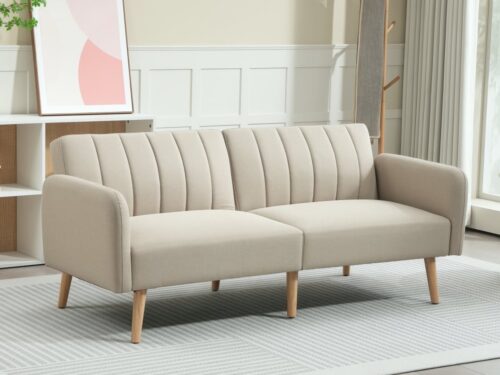 Test Homcom – Canapé convertible 2 places scandinave beige : notre avis sans filtre