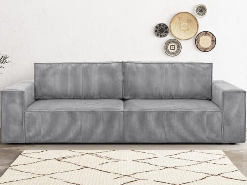 Homifab Harper 3 places — velours côtelé, compact et convertible - CoteCanape.fr