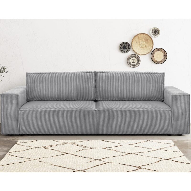 Test Homifab Harper 3 places — velours côtelé, compact et convertible