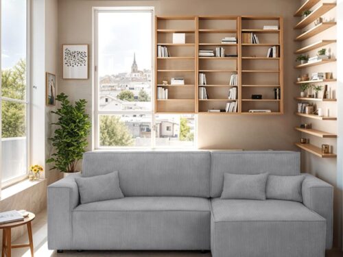 Homifab Livia : le canapé d'angle 4 places qui a du caractère - CoteCanape.fr