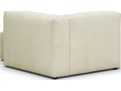 Homifab Modulo : méridienne d’angle droit en velours côtelé - vue détaillée