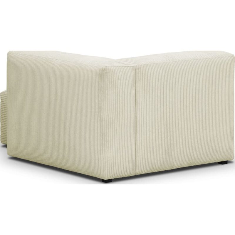 Homifab Modulo : méridienne d’angle droit en velours côtelé - vue détaillée