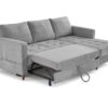 Test Lisa Design Anna : canapé d’angle convertible 4 places en velours (gris)