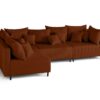 Test Lisa Design Edinburg : canapé d’angle modulable 4 places en velours côtelé