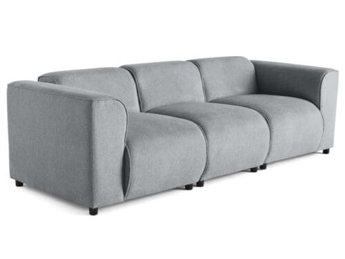 Test Lisa Design Suaro : canapé modulable 3 places en tissu texturé