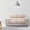 Test Menzzo BARTH : canapé 2 places moderne et confortable (Beige)
