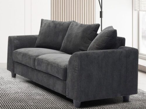 Menzzo Mozart 2 places : élégance gris foncé, confort compact - vue détaillée