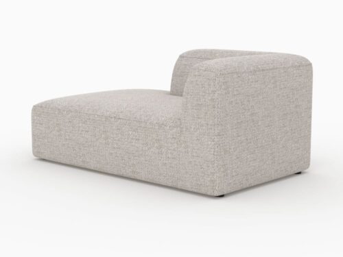 – Méridienne d’angle gauche Hestia de Rendez‑Vous Déco : le module tissu beige qui change tout - vue détaillée