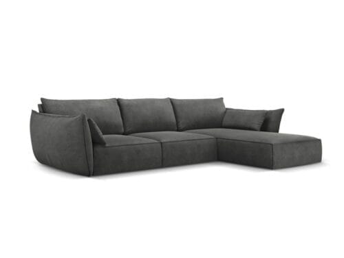 Test Micadoni Home : canapé d’angle en tissu chenille gris, notre avis