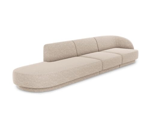 Test Micadoni Home, Canapé en tissu chenille 3D Beige : notre avis