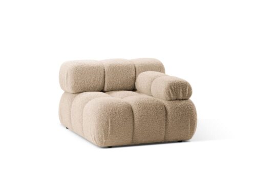 Micadoni Home – Canapé en tissu ROLF (Beige) - vue détaillée