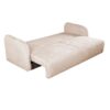 Test MOBILIER DECO DRIXY : canapé droit 3 places convertible avec coffre (tissu beige)