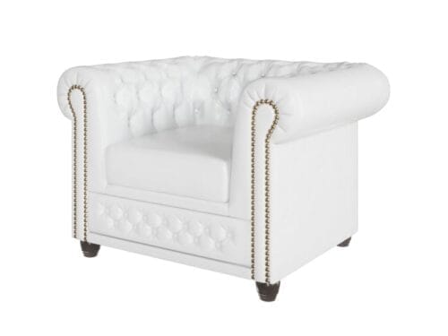 Test S-Style Chesterfield blanc : l’ensemble 3+2+1