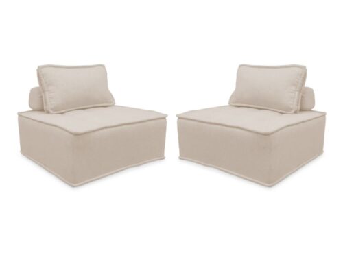 sweeek Dao : deux chauffeuses modulables pour une assise supplémentaire (et un coussin moelleux) - CoteCanape.fr