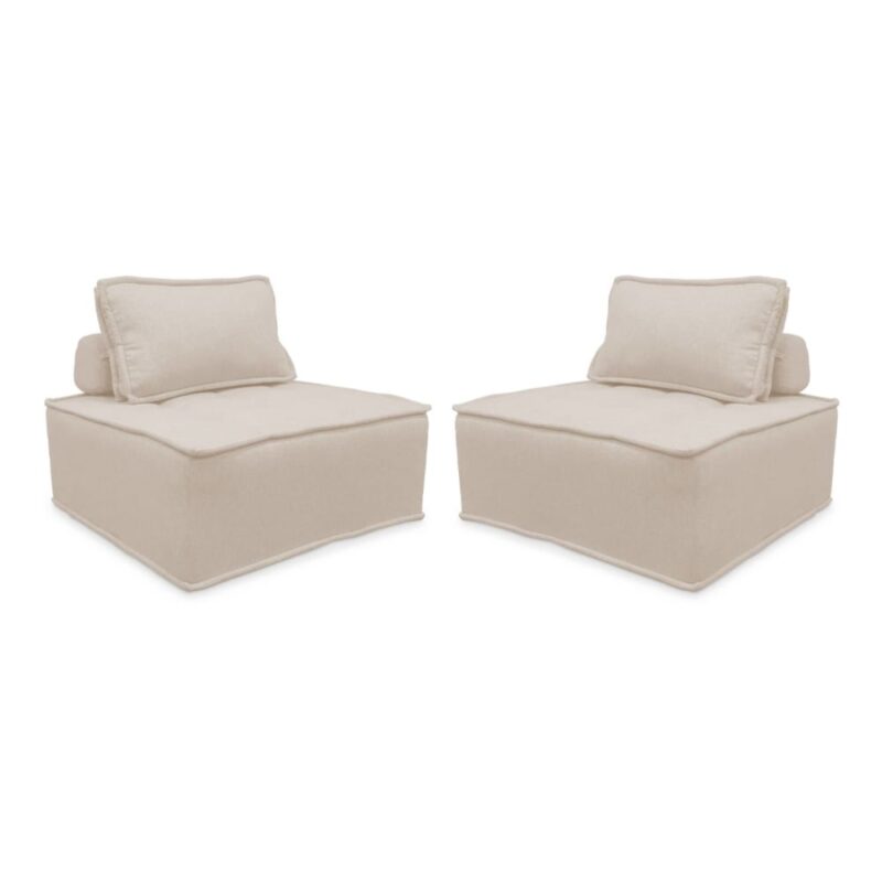 sweeek Dao : deux chauffeuses modulables pour une assise supplémentaire (et un coussin moelleux) - CoteCanape.fr