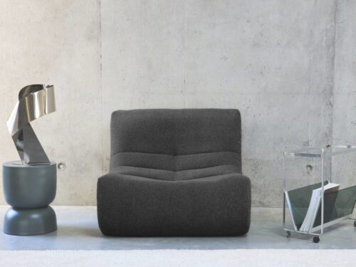 sweeek Sokol (Gris) : la chauffeuse en bouclette qui fait décrocher - CoteCanape.fr