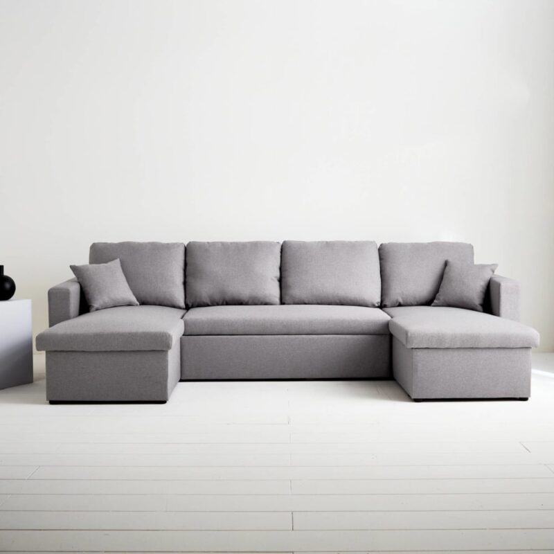 Test Sweeek Urban : canapé panoramique convertible avec coffres