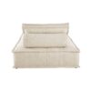 Vue de dos Neo Elementary - Méridienne pour canapé modulable beige sable