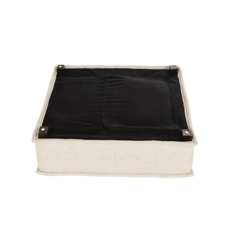 Canapé Neo Elementary Maisons du Monde vue du bas de la chauffeuse - Méridienne pour canapé modulable beige sable