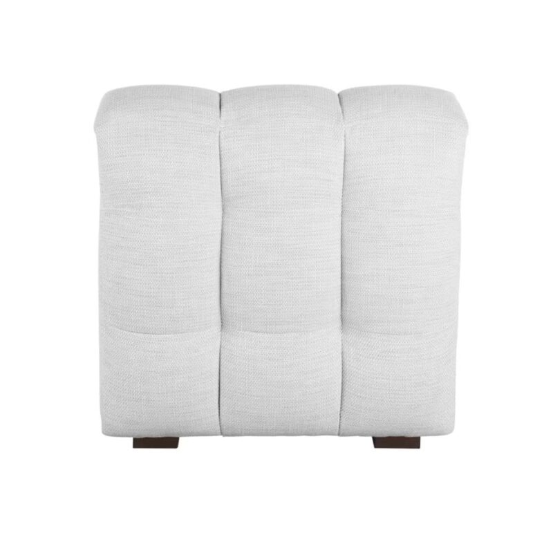 Vue arrière du Lilo - Chauffeuse nuage pour canapé modulable gris clair