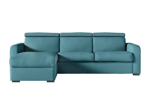 Canapé Carole Usinestreet : un angle convertible express avec têtières réglables pour vivre et recevoir au quotidien - Canapé UsineStreet