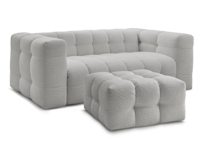 Canapé Cloud Bobochic : Le Nuage Convertible Gris Clair qui Redéfinit le Confort - Canapé Bobochic