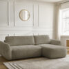 Canapé Denise Bobochic : un angle convertible taupe avec coffre intégré pour les salons qui manquent de rangement - Canapé Bobochic